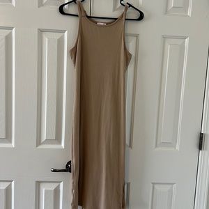 Pink Lily Ribbed Dress